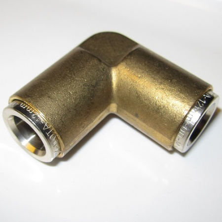 Ext. duct for 9/12 mm (ID/OD) polyamide tube, 90deg angle