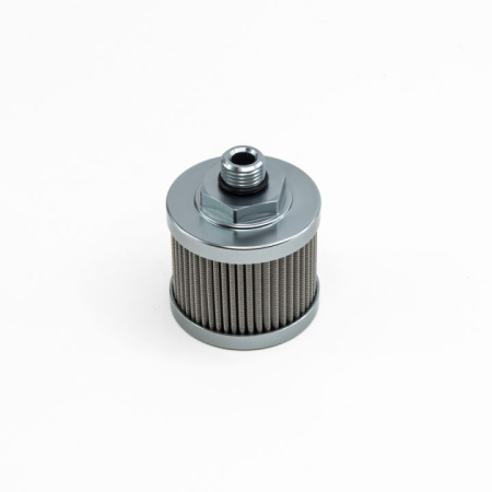 Fuel pump pre-filter, SS, 6AN, 100 micron, universal. Fits DW in-line fuel pump PN 9-250