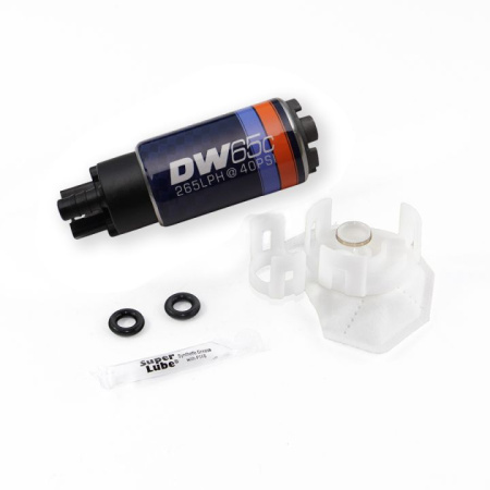 DW65C 265lph compact fuel pump w/o mounting clips w/install kit 9-651-1026