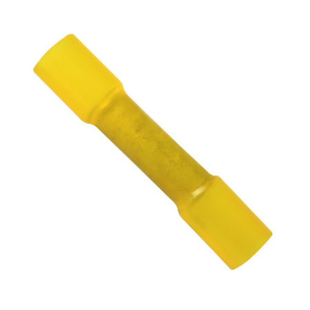 Heat shrink cylindric terminal yellow for wire size 4.0-6.0mm2