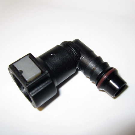Quick connector 90 degree, 9.89 mm, 12 mm hose connection