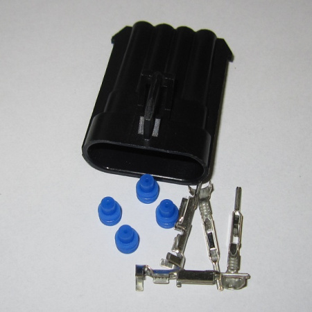 4 pole Metri-Pack 150 connector set for wire sizes 0.5–1.0 mm (D