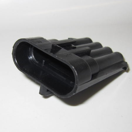 4 Way Black Metri-Pack 150 Sealed Male Connector