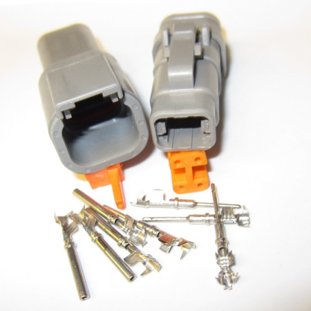 Deutsch DTM 4 pole connector pair for 0.2 - 0.5 mm² wire
