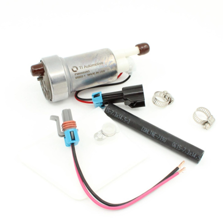 Walbro intank high flow fuel pump with installation KIT, 12V, 525 l/h, output diam ø 9.5 mm. HELLCAT. Gasoline and E85 compatible.