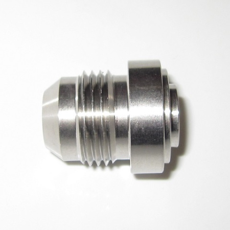 AN8 Weld On Bung, 3/4"X16 UNF Male Thread, Stainless Steel (GB617-7108SS)