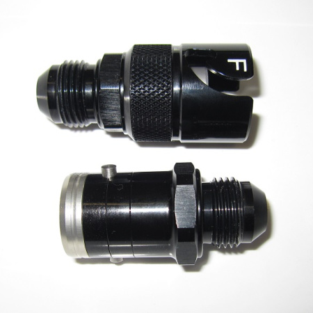 AN6 Quick disconnect fitting (-5 body) Aluminium, Fuel Line Use