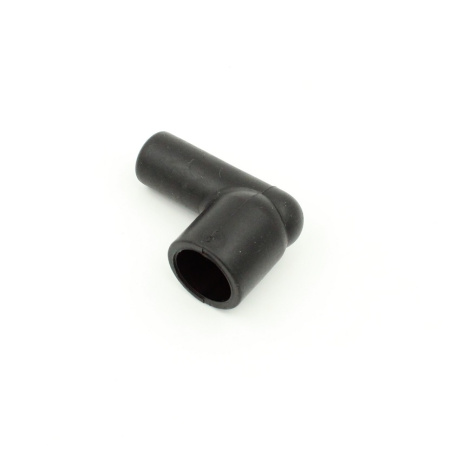 90 -degree protection cap for ignition coils. Tip diameter 15mm, 7 mm cable