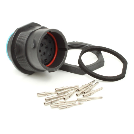 14 pole connector set, pins, 0.5-1 mm2 (HDP24-18-14PE-SET-1