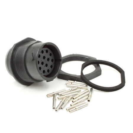 14 pole connector set, sockets , 0.5-1 mm2 (HDP24-18-14SE-SET-1)