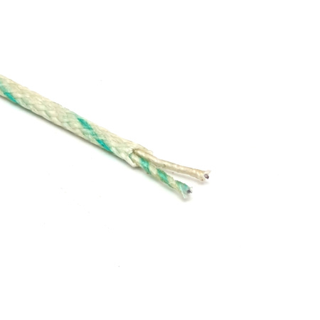 Glassfibre Insulated thermocouple cable, K-type