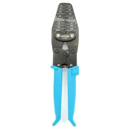 Hozan P-707 Crimping Tool, for wire size 0.05 - 2 mm2, for open barrel terminals