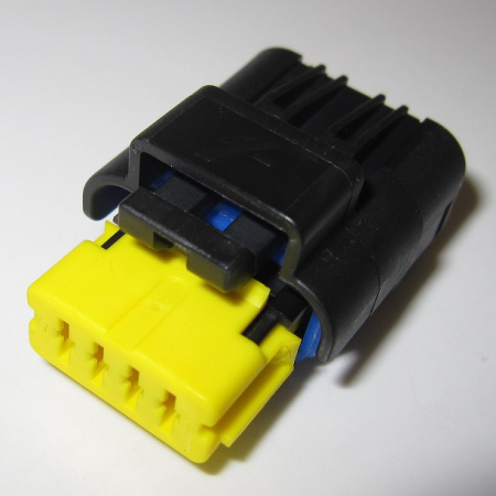 4 Way Female sealed SICMA Connector NM black (FCI / DELPHI)